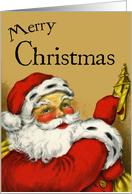 Santa Claus Brings Christmas Greetings card