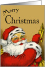 Santa Claus Brings Christmas Greetings card