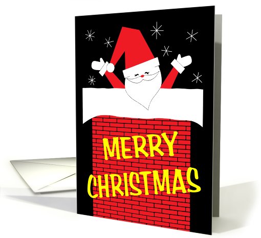 Merry Christmas From Retro Santa card (503156)