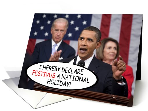 Happy Festivus From President Obama card (525465)