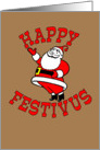 Happy Festivus (with Santa Claus) card