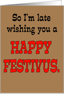 Late Festivus Wishes card
