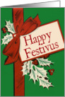Vintage Package-Style Festivus Shopping Card