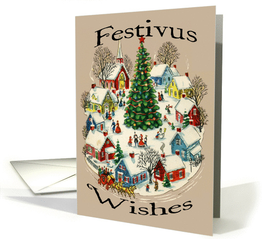 Vintage-Style Festivus card (57084)