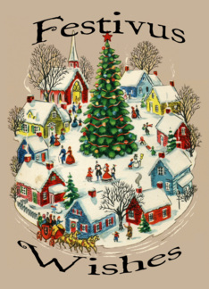 Vintage-Style Festivus Card