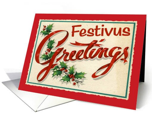 Festivus Greetings card (60830)