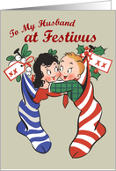 Retro-Style Happy Festivus to Husband Card