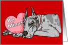 Great Dane Merle Valentine’s Day Cards