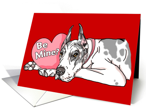 Great Dane Harle Valentine's Day card (143127)