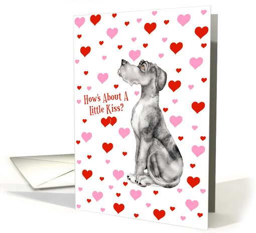 Great Dane Merle UC Pucker Up card (143377)