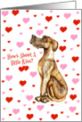 Great Dane Brindle UC Pucker Up Cards