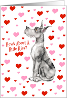 Great Dane Merle Pucker Up Cards