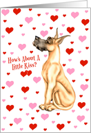 Great Dane Fawn Pucker Up Cards