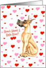 Great Dane Fawn Pucker Up Cards