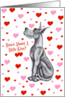 Great Dane Black Pucker Up Cards