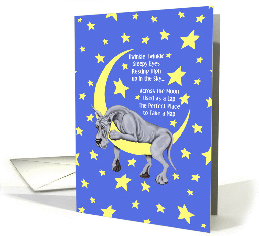 Great Dane Blue Twinkle Twinkle card (143561)