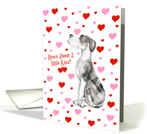 Great Dane MerleB UC Pucker Up card (143607)