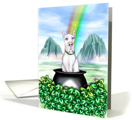 Great Dane White Pot O Gold card (143941)