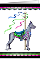 Great Dane Blue Carousel card