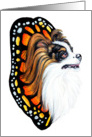 Papillon Dog Art Fantasy Wings card