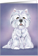 West Highland White Terrier Sitting Pretty card