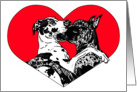 Great Dane Dog Art Love Bites (no text on front) card