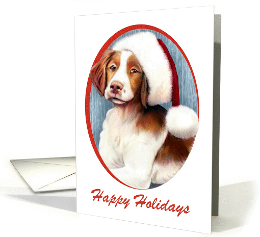 Brittany Dog Christmas card (90462)