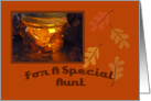 Thanksgiving Blessing Candle Card, Aunt card