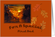 First Dad Thanksgiving Blessing Card
