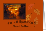 First Father Thanksgiving Blessing Card