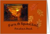 Foster Dad Thanksgiving Blessing Card
