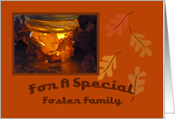 Foster Family Thanksgiving Blessing Card