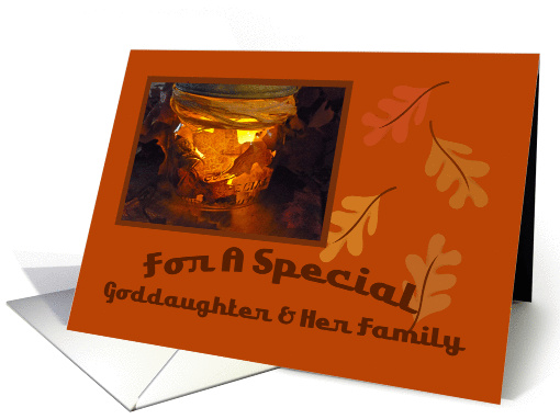 Goddaughter and Her Family Thanksgiving Blessing card (1003857)