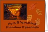 Grandma and Grandpa Thanksgiving Blessing Card