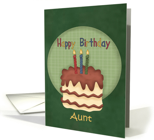 Aunt Happy Birthday card (1004305)