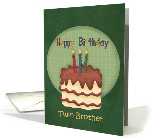 Twin Brother Happy Birthday card (1004351)