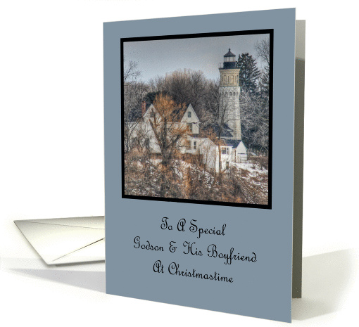 Christmastime Wishes Godson & His Boyfriend Christmas card (1192284)