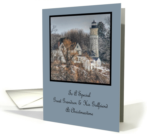 Christmastime Wishes Great Grandson & His Girlfriend card (1192490)