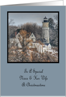Christmastime Wishes Niece & Her Wife card