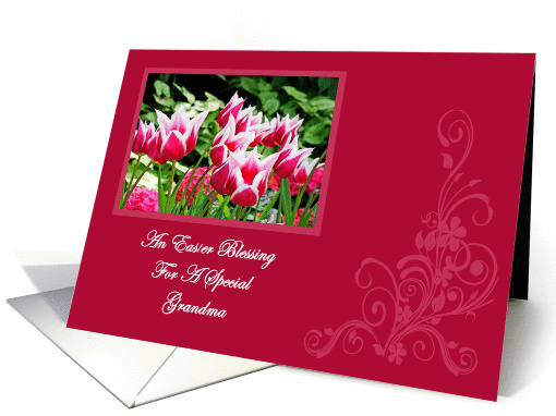 Spring Tulips Blessing Grandma Easter card (1236276)