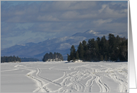 Winter In Long Lake Blank Card