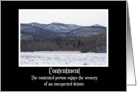 contentment Blank Card