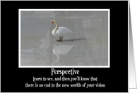Swan Perspective Blank Card