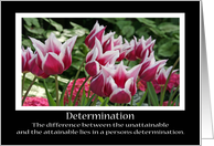 Determination Card, Tulips card
