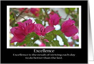 Excellence Card, Flowers card