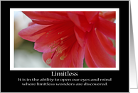 Limitless Card, Flowers card