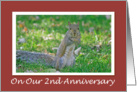 Hugs 2nd Anniversary Card