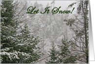 Let It Snow Holiday Card