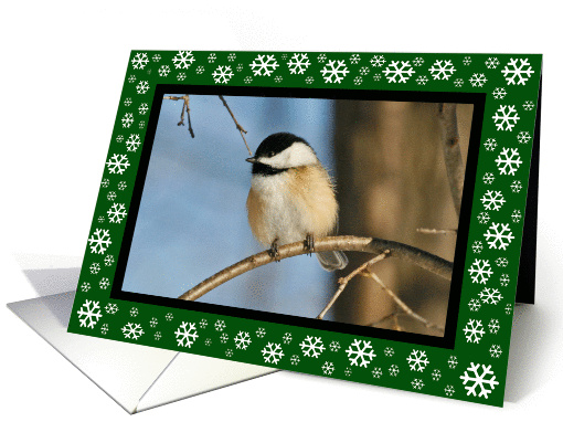 Cute Chickadee Christmas card (336791)