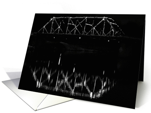 Black And White Bridge Christmas card (337614)